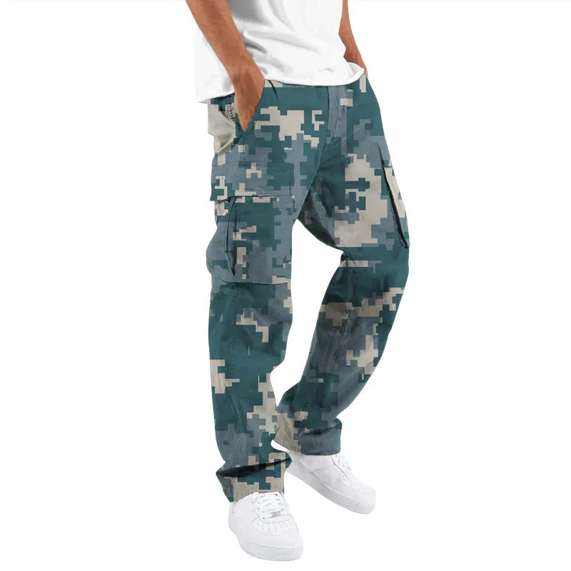 Fashion Camouflage Overalls Men's Printing Fashion Outdoor Overalls Straight Rope Overalls Men's ClothingMen's Pants Casual - Image 6